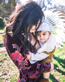 PRICE REDUCED - N02- For 9 to 18 month Toddler / Baby : White Headdress for the little ones !