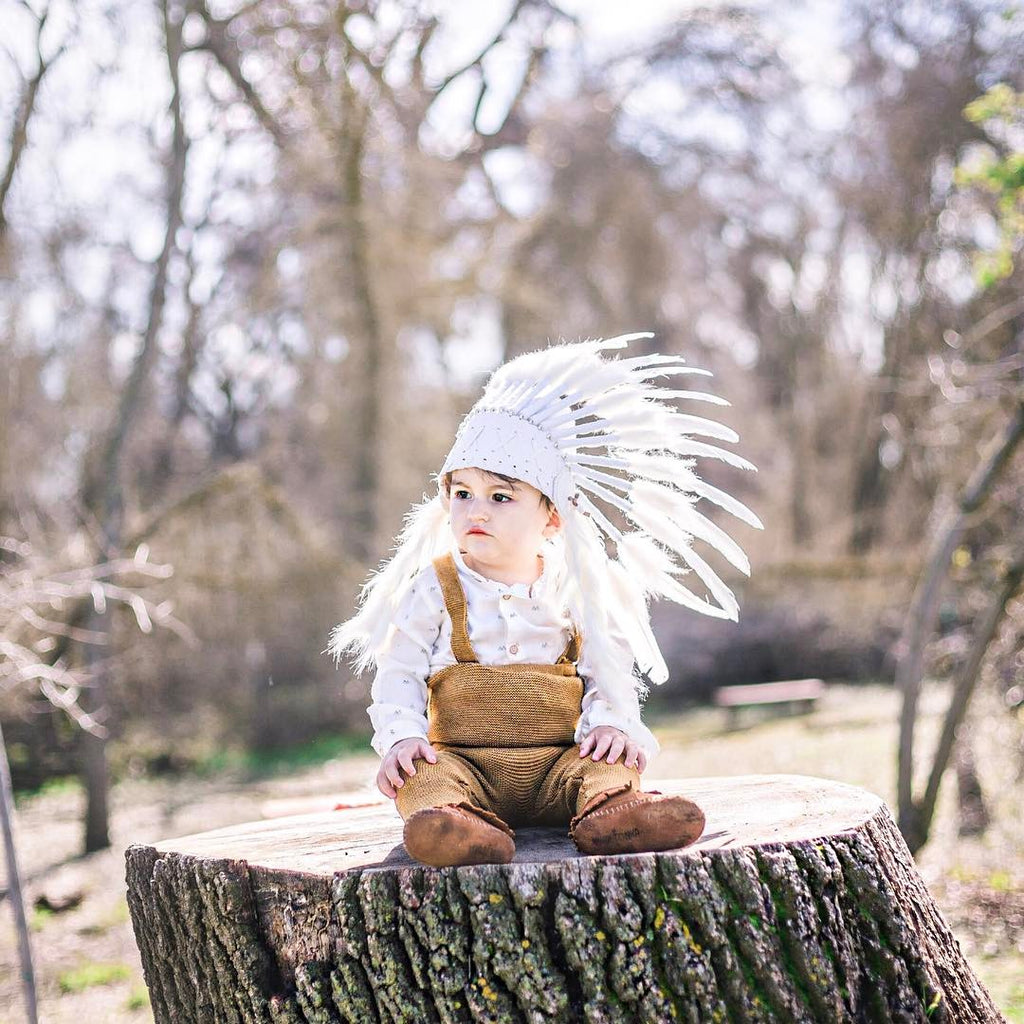 PRICE REDUCED - N02- For 9 to 18 month Toddler / Baby : White Headdress for the little ones !