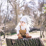 PRICE REDUCED - N02- For 9 to 18 month Toddler / Baby : White Headdress for the little ones !