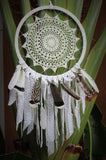Big Crochet Dream Catcher with feathers