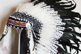 PRICE REDUCED N77 - Medium Size Double Feather Headdress (36 inch long ).