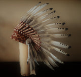 PRICE REDUCED - N14- For 9 to 18 month Toddler / Baby: black and white  Headdress for the little ones !,