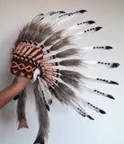 PRICE REDUCED - K20-  For 0 to 9 months  Baby / Newborn : Black and White Headdress for the little ones !