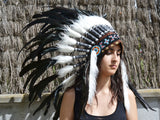 X24 - Stunning Indian Headdress Natural rooster feathers