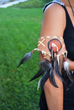 J1- Arm Band with feathers