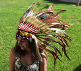 PRICE REDUCED S14- black and brown Feather Headdress
