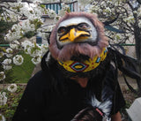 X30 Real Feather Warrior Indian Headdress, Native American Style Costume Hand Made WarBonnet Hat