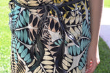 BE4-Black  Braided leather Belt or Headband with feathers, plaited suede belt with feathers