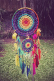 N49- Rainbow Crochet Dream Catcher