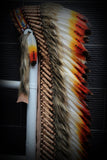 Z24 Extra Large  Three colors Feather Headdress (43 inch long )