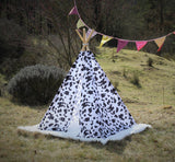 Teepee Tent Cow Motive . POLES NOT INCLUDED.