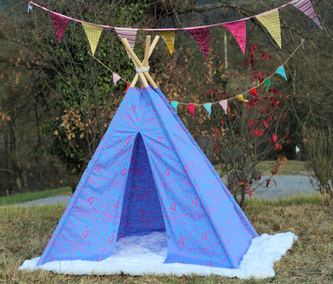 tipi / tepee / tipi / teepee Tent Animals . 4 POLES INCLUDED