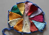 Garland Flag Crochet . Nursery Decor. Wall hanging decoration.