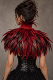 Raven Feather Cape – Gothic Shoulder Collar