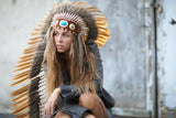 Extra Long Feather Headdress - Indian Headdress Inspired - Headdresses