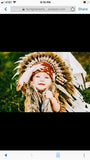 PRICE REDUCED - N14- For 9 to 18 month Toddler / Baby: black and white  Headdress for the little ones !,