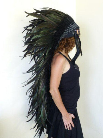 Z17 . Extra Large Natural Feather Headdress.