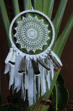 Big Crochet Dream Catcher with feathers