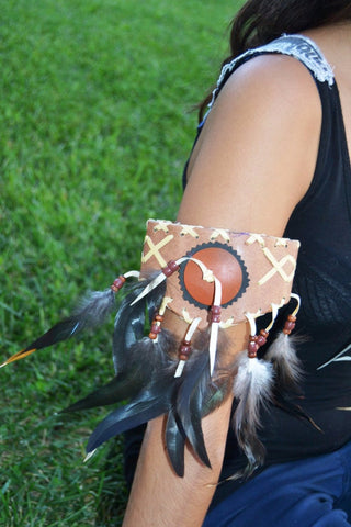 J1- Arm Band with feathers