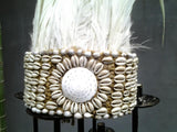 Traditional tribe crown white Feathers