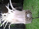 Traditional tribe crown white Feathers