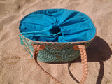 Summer basket with Green Crochet