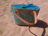 Summer basket with Green Crochet