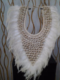 Full White Papua Native Warrior necklace