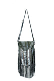 N44G- Reduced Price!! Big Olive Green  Indian leather Handbag, Native American Style bag. Crossbody bag