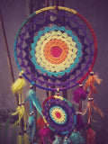 N49- Rainbow Crochet Dream Catcher