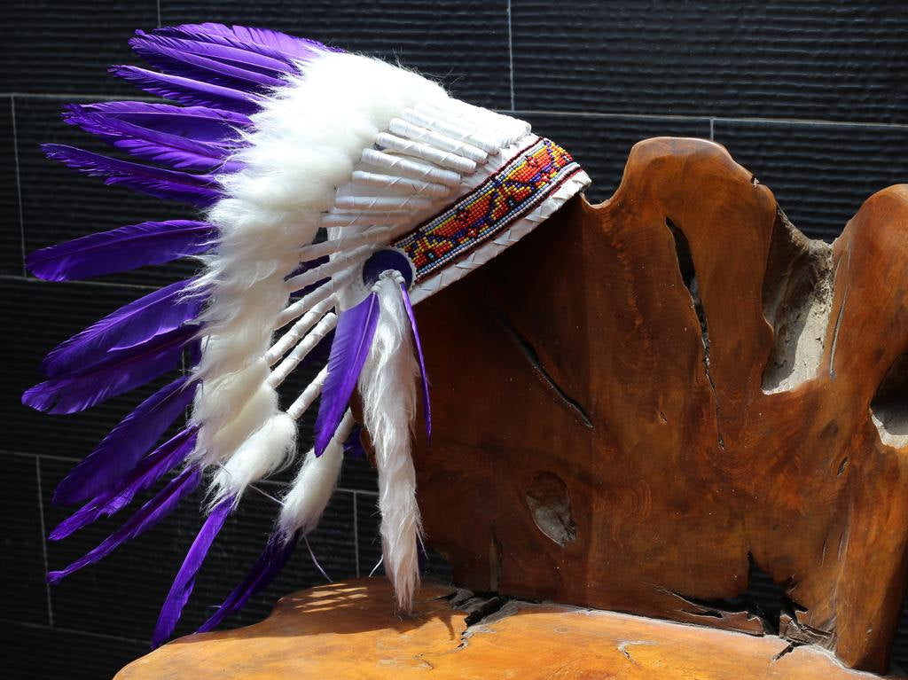 X49 FLUOR COLLECTION: Purple Warbonnet .Native American Style Feather –  theworldoffeathers