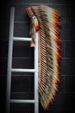 Coiffe en plumes tricolore extra large Z24 (43 pouces de long)
