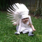 PRICE REDUCED - N02- For 9 to 18 month Toddler / Baby : White Headdress for the little ones !